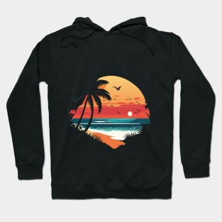 Serenity at Sunset: A Breathtaking Coastal Escape Hoodie